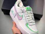 Nike Air Force 1 Shadow 2021新款 白綠粉拼接馬卡龍增高女款板鞋